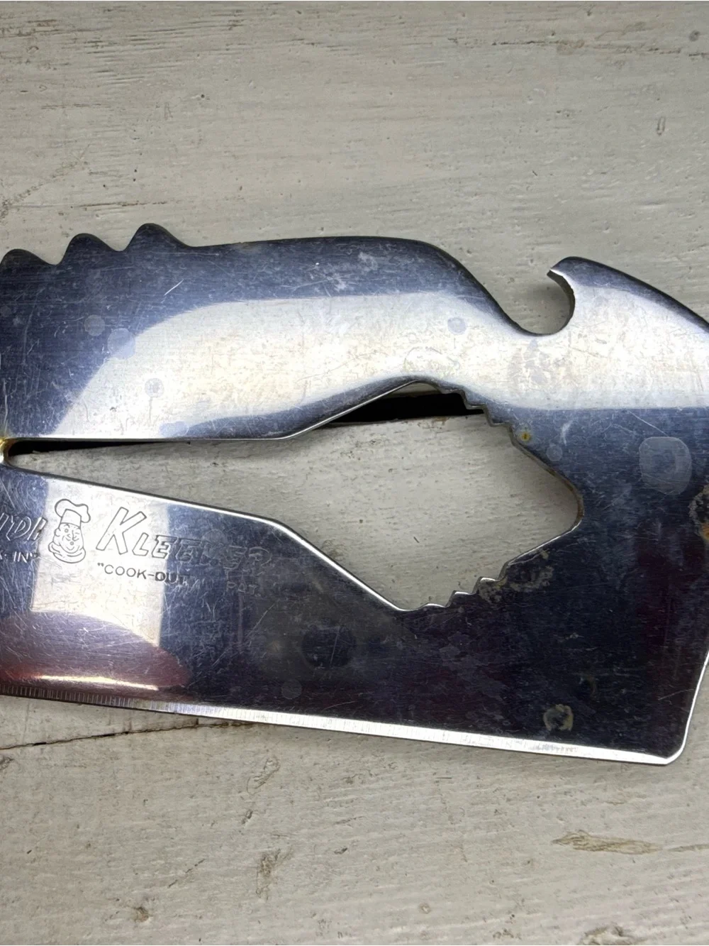 Vintage Klever Kleever Meat Tenderizer Cleaver Bottle Opener Kitchen Multi Tool